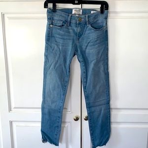 Frame Denim Women's Skinny Jeans in Light Blue